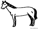 Horse Coloring Sheet