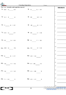 Creating Equations Worksheet