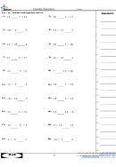 Creating Equations Worksheet