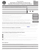 Form M-8736 - Application For Extension Of Time To File Fiduciary, Partnership Or Corporate Trust Return - 2006