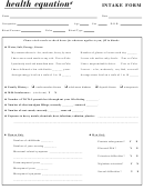 Therapy Intake Form - Health Equations