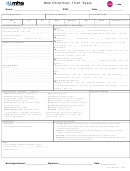 Well Child Visit Form-15-21 Years