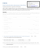 Uncg - North Carolina Residency Questionnaire Form