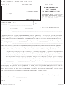 Nonmilitary Affidavit Of Investigation Form