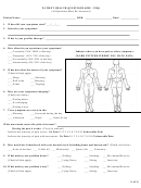 Form Phq-patient Health Questionnaire Form