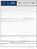Independent Study Course Agreement Form - Office Of Student Affairs