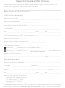 Request Transcript Form