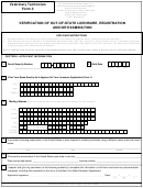 Veterinary Technology Form 3 - Verification Of Out-of-state Licensure, Registration, And/or Examination December 2004