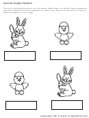 Easter Finger Puppets Template