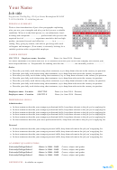 Cv And Resume Template