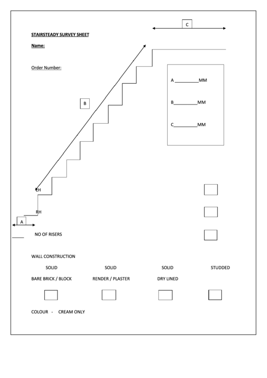 Survey Form - Stairsteady Printable pdf