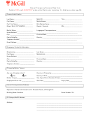 Casual Temporary Personal Data Form