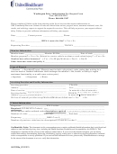 Washington Prior Authorization Fax Request Form - Unitedhealthcare