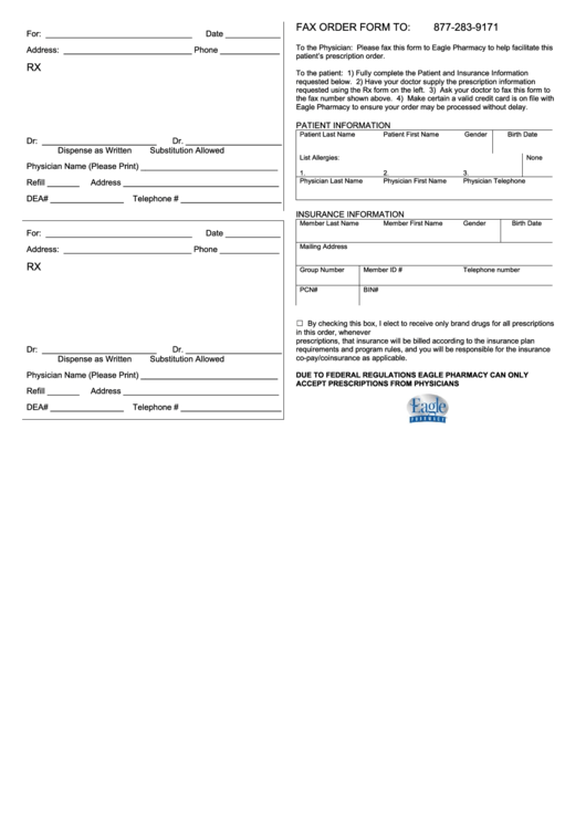 Patient Insurance Information Form Printable pdf