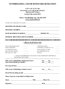 Withholding And Business Registration Form