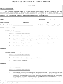 Horry County Disciplinary Report Form November 2000