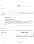 Application And Affidavit For Redemption Of Parcel Sold For Taxes On Or After April 24, 1995 Form
