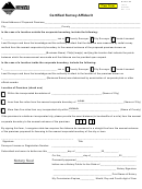 Certified Survey Affidavit Form