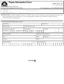 Pbgc Form 701 - Payee Information Form - 2008
