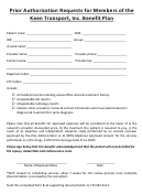 Prior Authorization Requests Form - Keen Transport