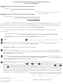 Consent Judgment Form - State Of Georgia