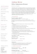 Office Administrator Resume Template