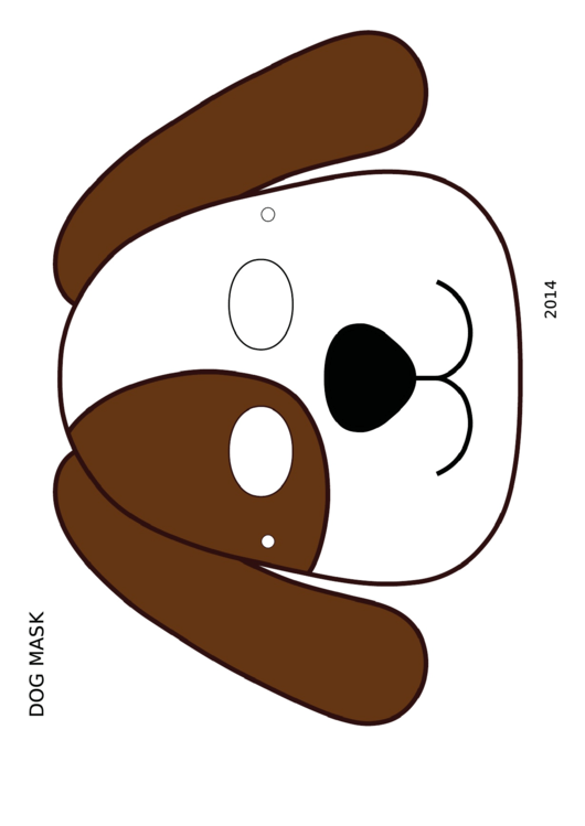 Dog Mask Color Template Printable Pdf Download