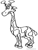 Giraffe Coloring Sheet