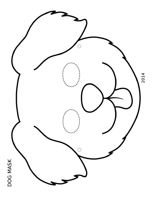 Printable Dog Mask Coloring Pages