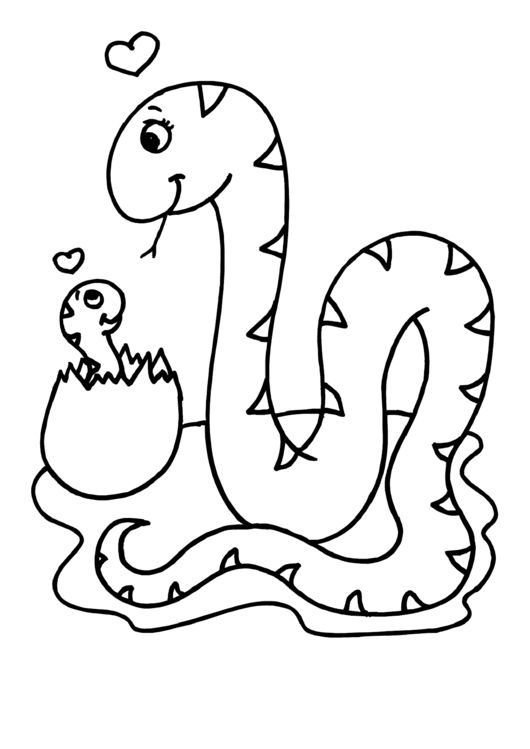 Snake Coloring Sheet Printable pdf