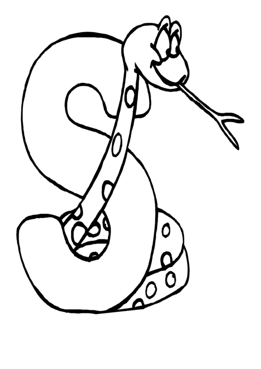 Snake Coloring Sheet printable pdf download