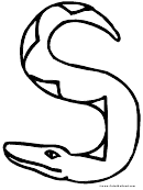 Snake Coloring Sheet