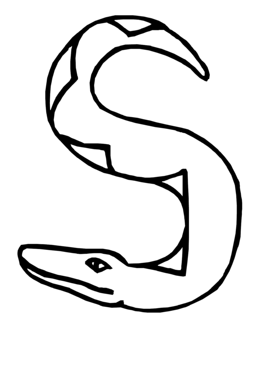 Snake Coloring Sheet printable pdf download