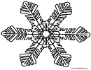 Snowflake Coloring Sheet