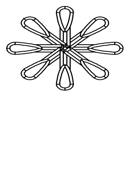 Snowflake Coloring Sheet Printable pdf