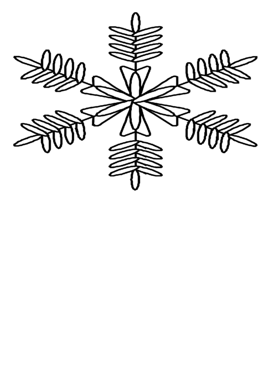 Snowflake Coloring Sheet Printable pdf