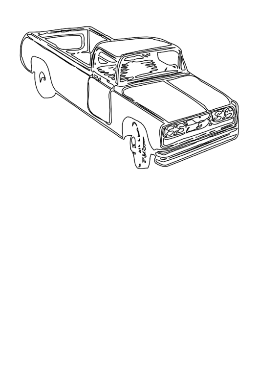 Truck Coloring Sheet Printable pdf