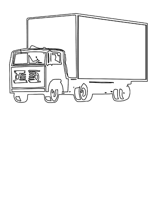 Truck Coloring Sheet Printable pdf