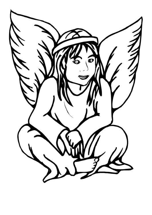 Angel Coloring Sheet Printable pdf