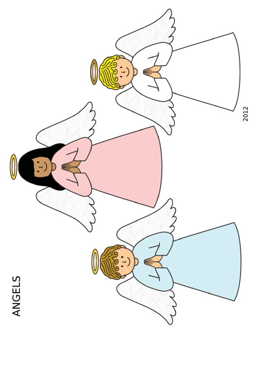 Angel Coloring Sheet Sample Printable pdf