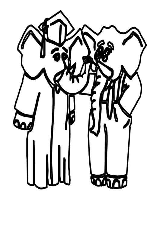 Elephant Coloring Sheet Printable pdf