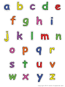 Alphabet-lower-color Template