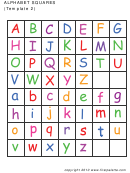 Alphabet-squares Template
