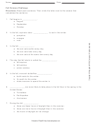 Fall Science Challenge Quiz Template