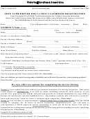 Education Classroom Registration Form