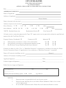 Application For Water Service Connection Form