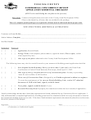 Commercial Concurrency Review Application Submittal Checklist Template