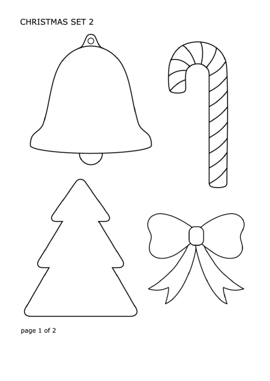 Christmas Template Set Printable pdf