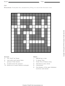 Fall-crossword Puzzle Template