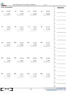 Four Digit Plus Four Digit Addition Worksheet